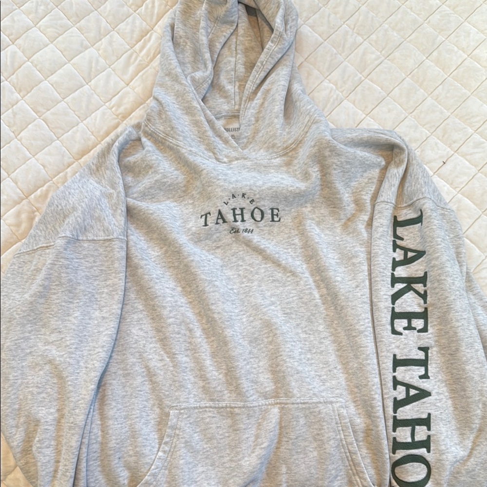 Lake Tahoe Gray Hoodie
